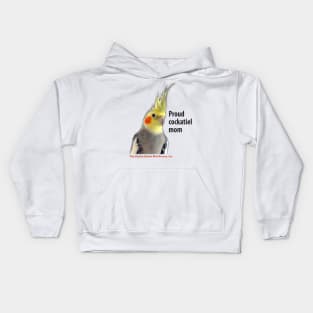 CB cockatiel mom - black type Kids Hoodie